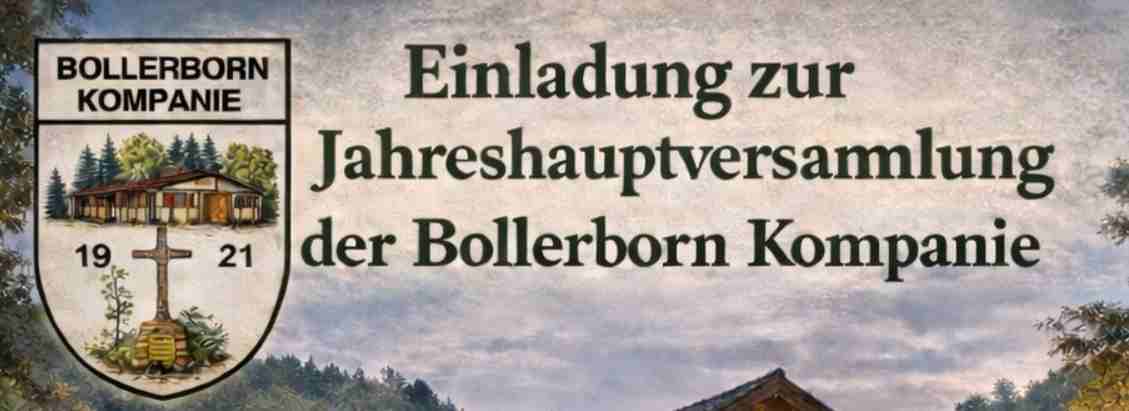 Einladung Kompanieversammlung 10. Januar 2026